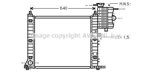 AVA QUALITY COOLING Радиатор, охлаждение двигателя MS2213